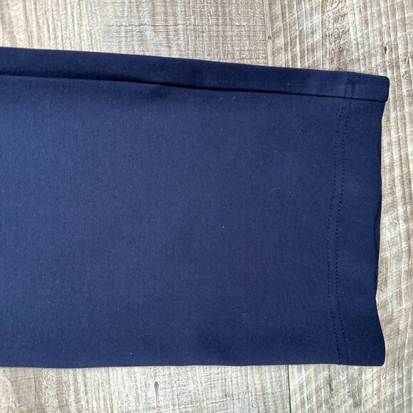 Tuckernuck Women's Cropped Pants Size S Navy Mid Rise Side Zipper Stretch EUC - Picture 7 of 10